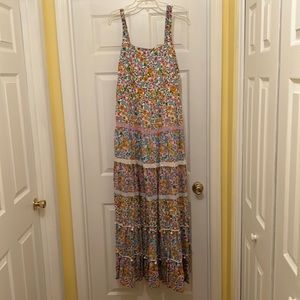 Floor length Crown & Ivy boho dress